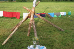 Gottesdienst am Fahnenmast