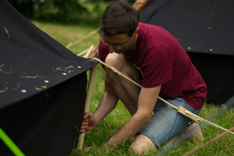 Christian bei der Arbeit