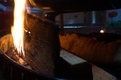 Abendbrot im Lagerfeuerofen