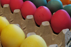 Viele bunte Eier
