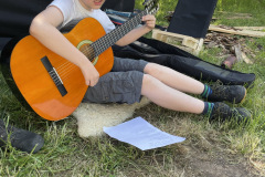 Gitarrenspiel muss auch geübt werden